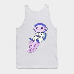 Astronaut Axolotl Tank Top